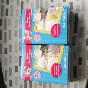 2 packs of brand new baby alive diapers